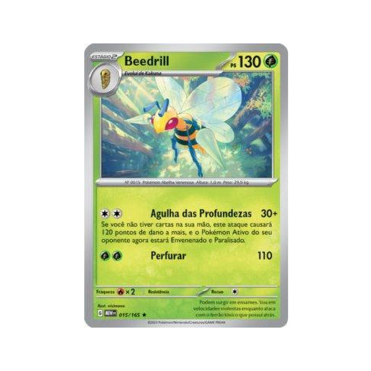 Beedrill 015/165 in Portuguese Mew 151 Pokémon TCG