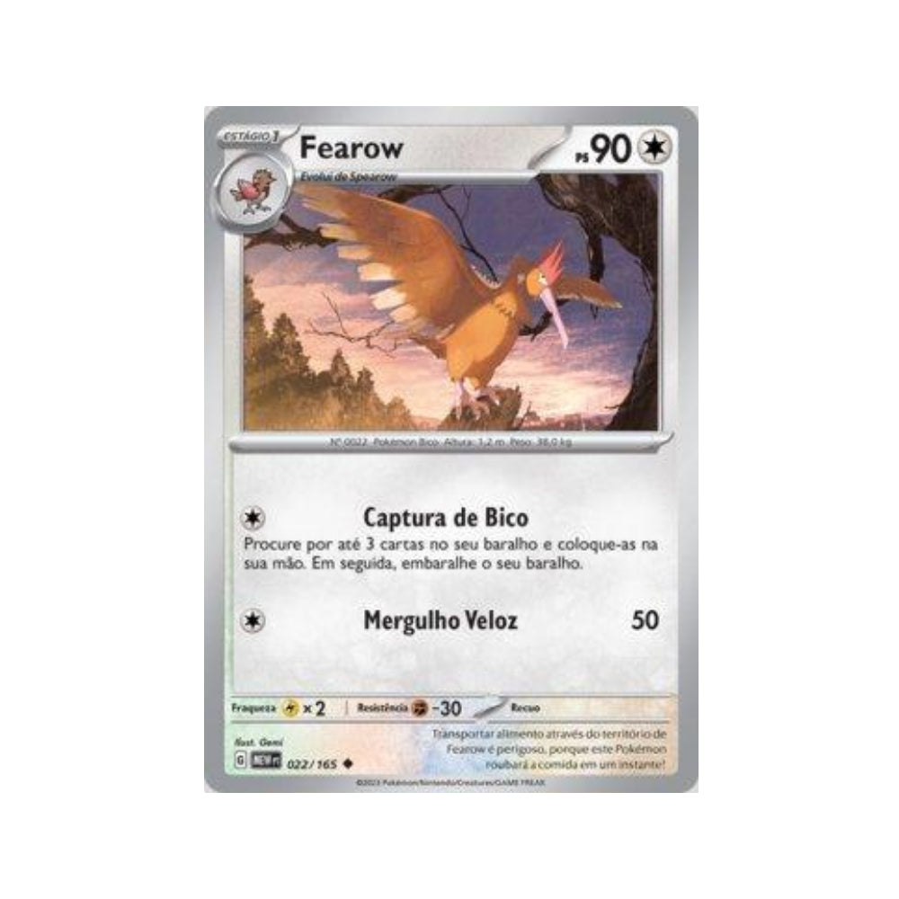 Fearow 022/165 in Portuguese Mew 151 Pokémon TCG