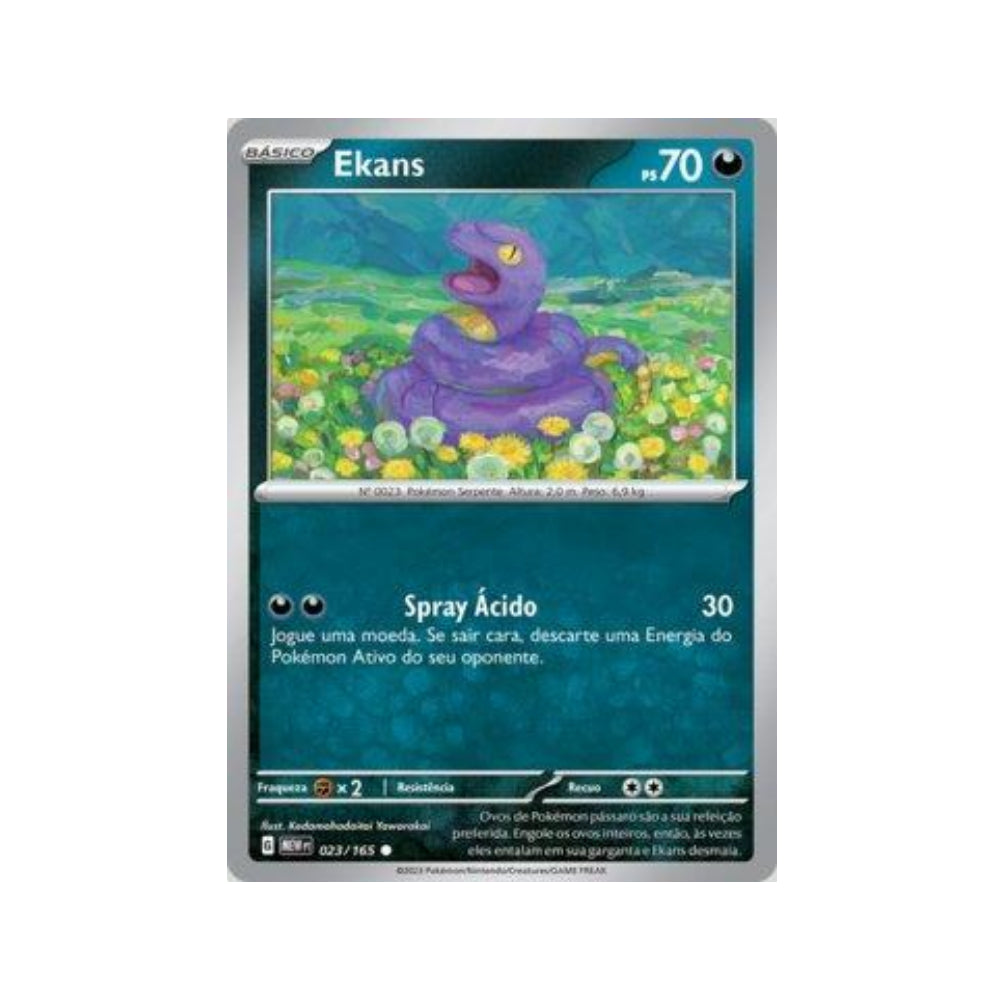 Ekans 023/165 in Portuguese Mew 151 Pokémon TCG