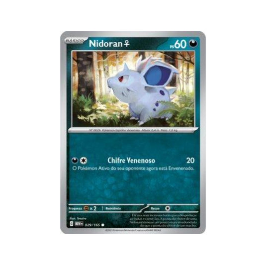 Nidoran Female 029/165 in Portuguese Mew 151 Pokémon TCG