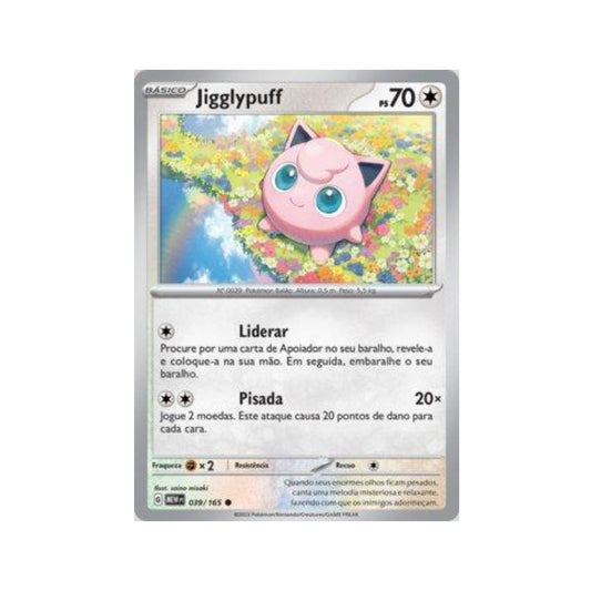 Jigglypuff 039/165 in Portuguese Mew 151 Pokémon TCG