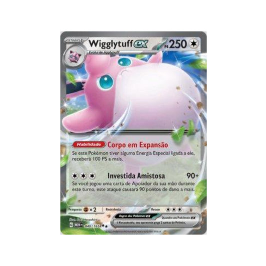 Wigglytuff ex 040/165 in Portuguese Mew 151 Pokémon TCG