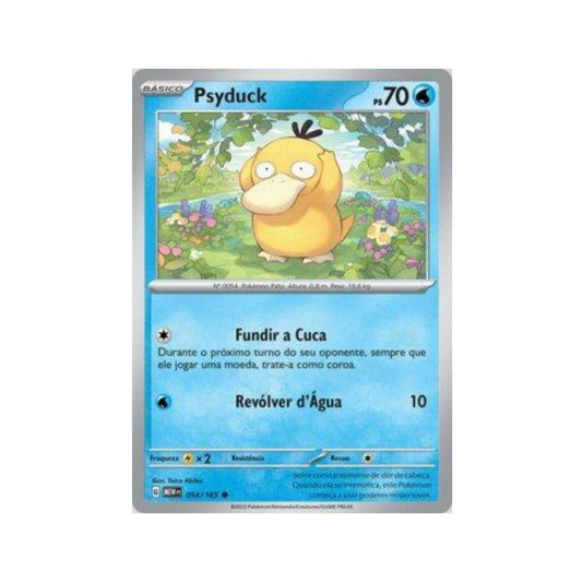 Psyduck 054/165 in Portuguese Mew 151 Pokémon TCG