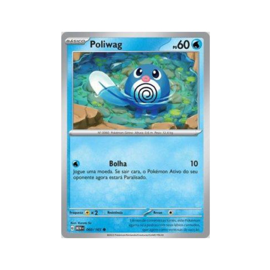 Poliwag 060/165 in Portuguese Mew 151 Pokémon TCG