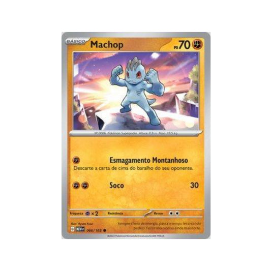 Machop 066/165 in Portuguese Mew 151 Pokémon TCG