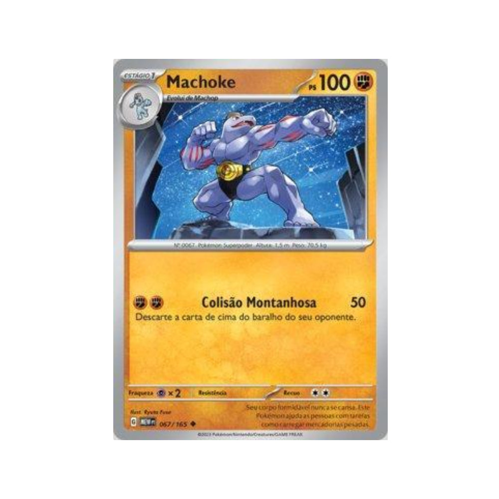 Machoke 067/165 in Portuguese Mew 151 Pokémon TCG