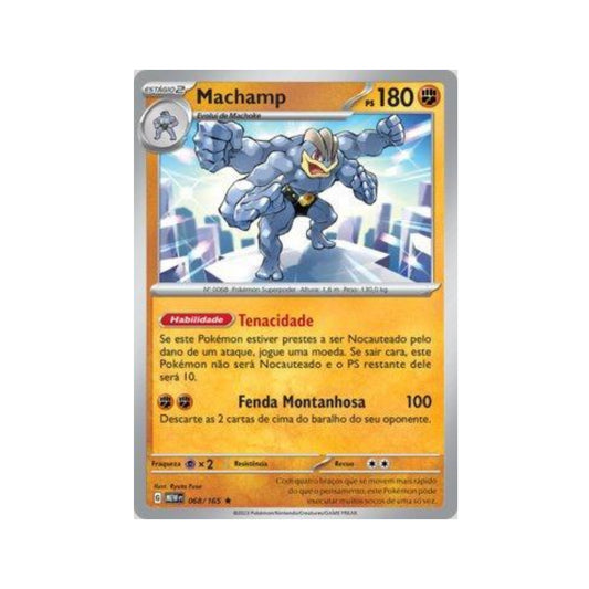 Machamp 068/165 in Portuguese Mew 151 Pokémon TCG