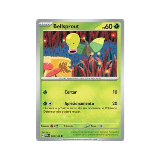 Bellsprout 069/165 in Portuguese Mew 151 Pokémon TCG