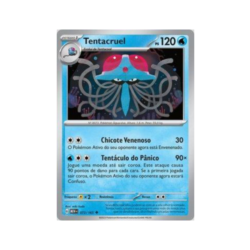 Tentacruel 073/165 in Portuguese Mew 151 Pokémon TCG