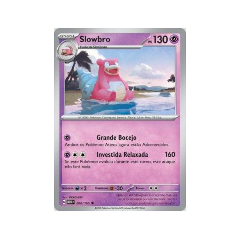 Slowbro 080/165 in Portuguese Mew 151 Pokémon TCG