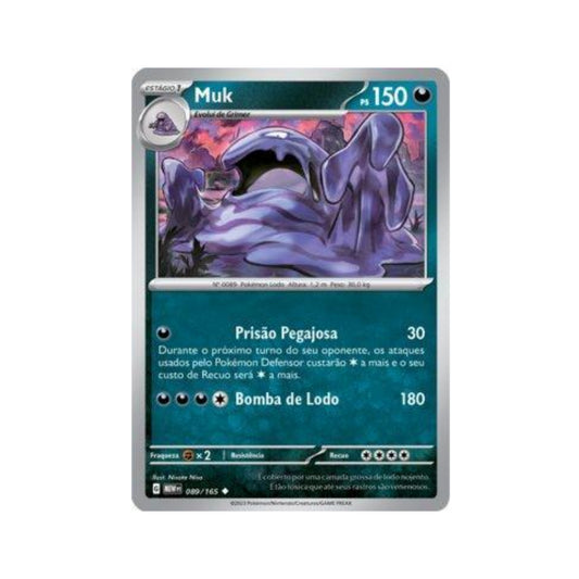 Muk 089/165 in Portuguese Mew 151 Pokémon TCG