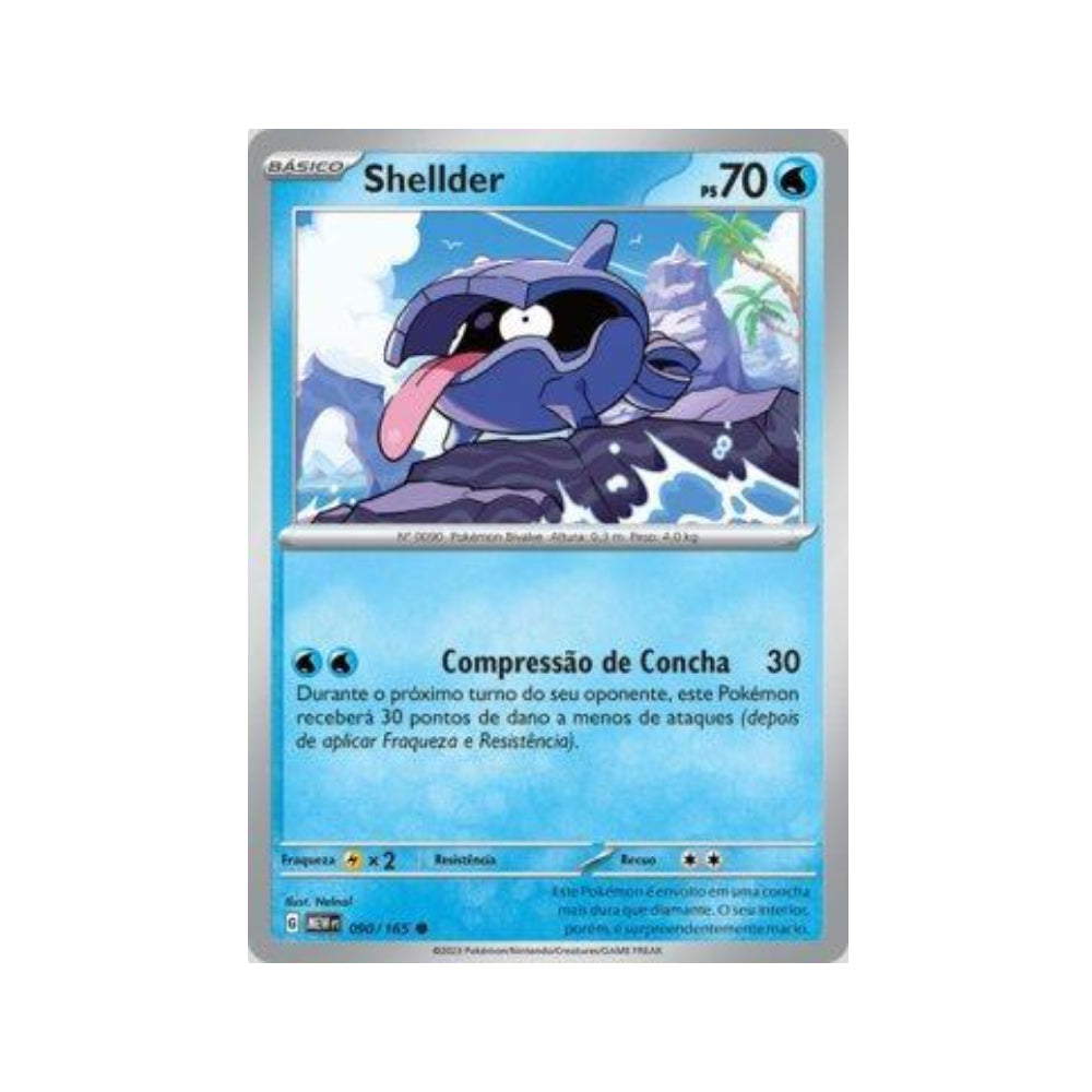 Shellder 090/165 in Portuguese Mew 151 Pokémon TCG