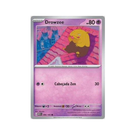 Drowzee 096/165 in Portuguese Mew 151 Pokémon TCG