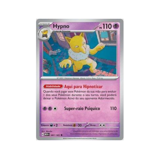 Hypno 097/165 in Portuguese Mew 151 Pokémon TCG