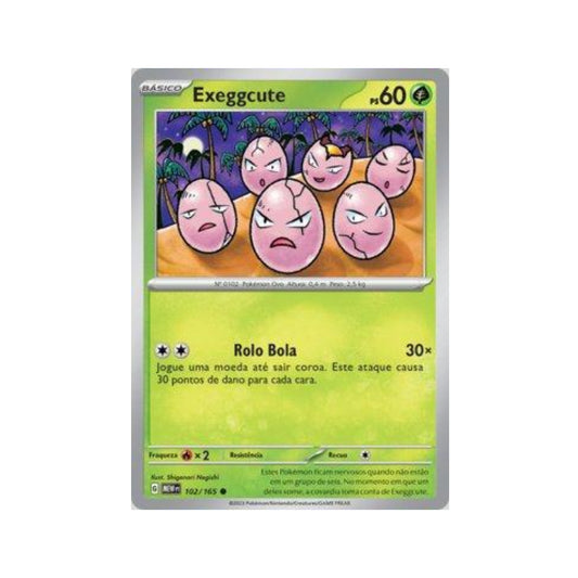 Exeggcute 102/165 in Portuguese Mew 151 Pokémon TCG