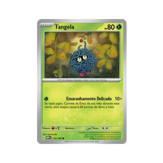 Tangela 114/165 in Portuguese Mew 151 Pokémon TCG