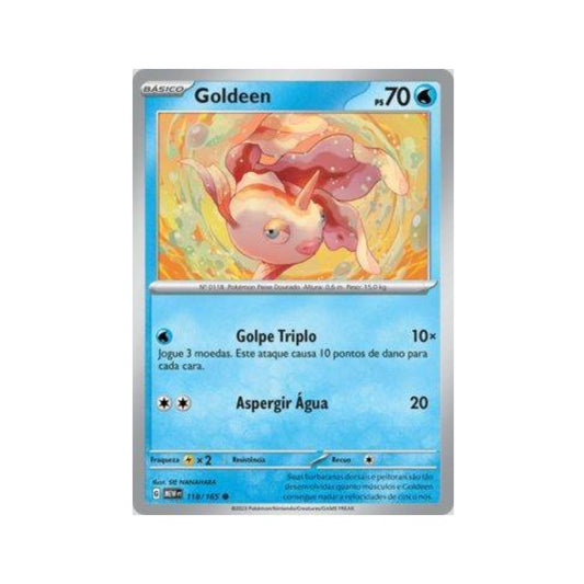 Goldeen 118/165 in Portuguese Mew 151 Pokémon TCG