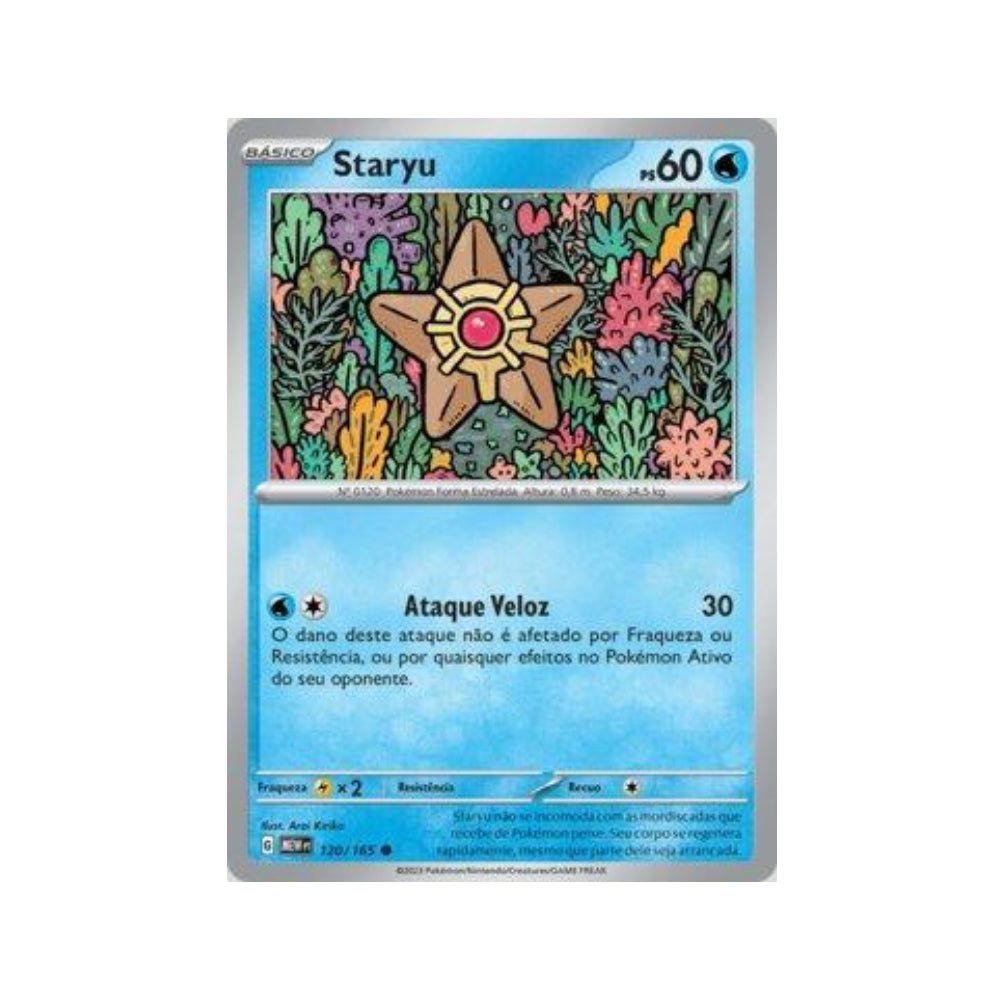 Staryu 120/165 in Portuguese Mew 151 Pokémon TCG