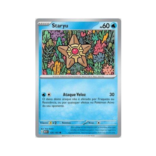 Staryu 120/165 in Portuguese Mew 151 Pokémon TCG