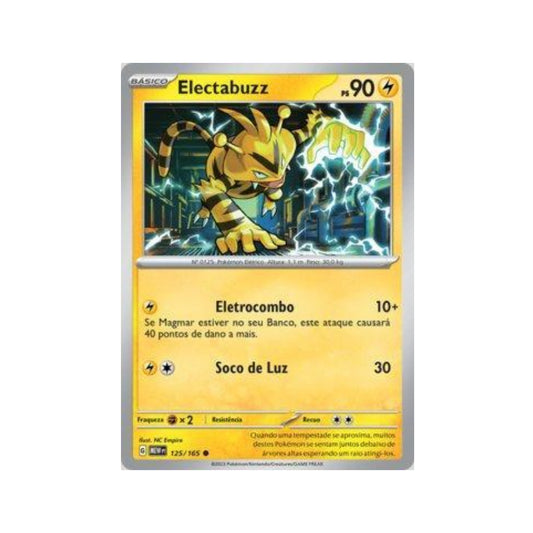 Electabuzz 125/165 in Portuguese Mew 151 Pokémon TCG