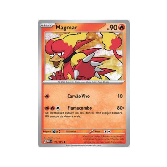 Magmar 126/165 in Portuguese Mew 151 Pokémon TCG