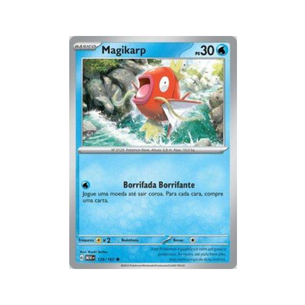 Magikarp 129/165 in Portuguese Mew 151 Pokémon TCG