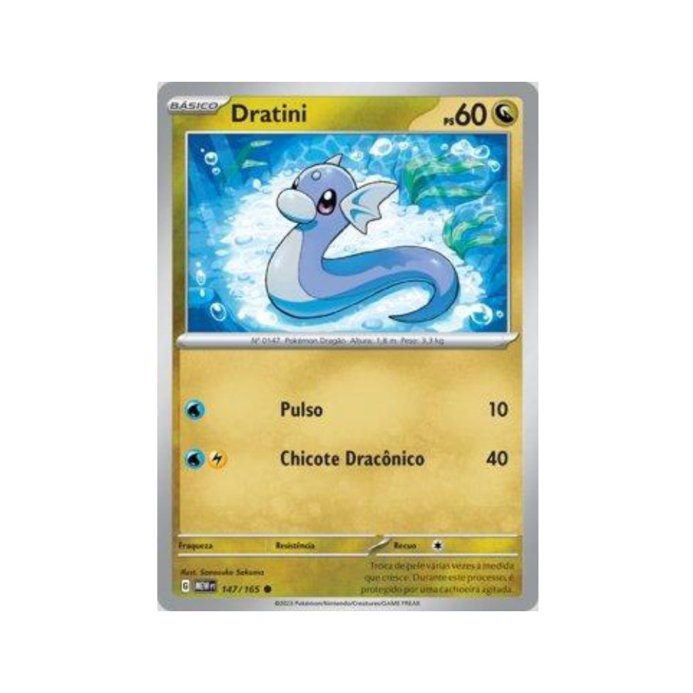 Dratini 147/165 in Portuguese Mew 151 Pokémon TCG