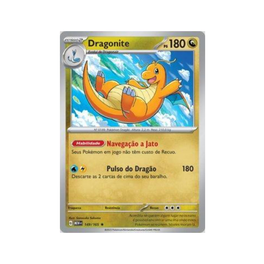 Dragonite 149/165 in Portuguese Mew 151 Pokémon TCG