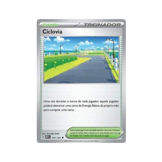 Cycling Road 157/165 in Portuguese Mew 151 Pokémon TCG