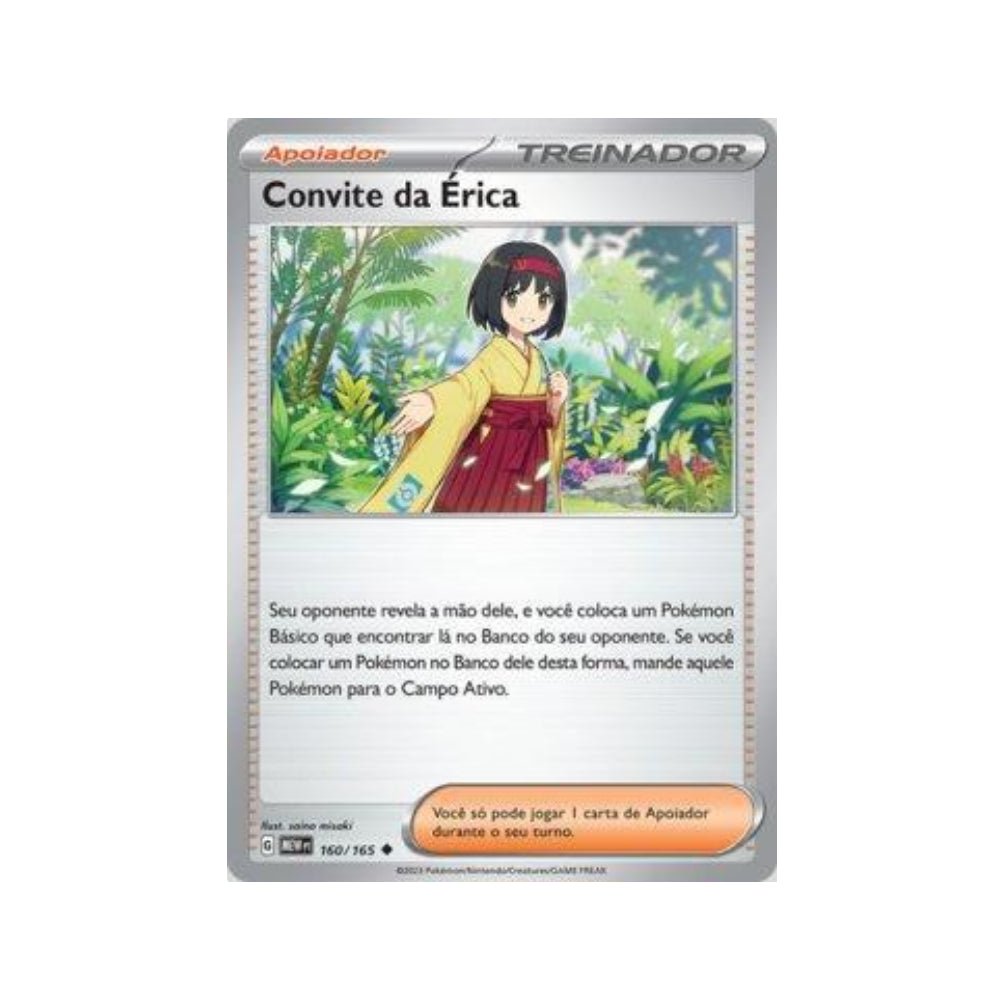 Erika's Invitation 160/165 in Portuguese Mew 151 Pokémon TCG