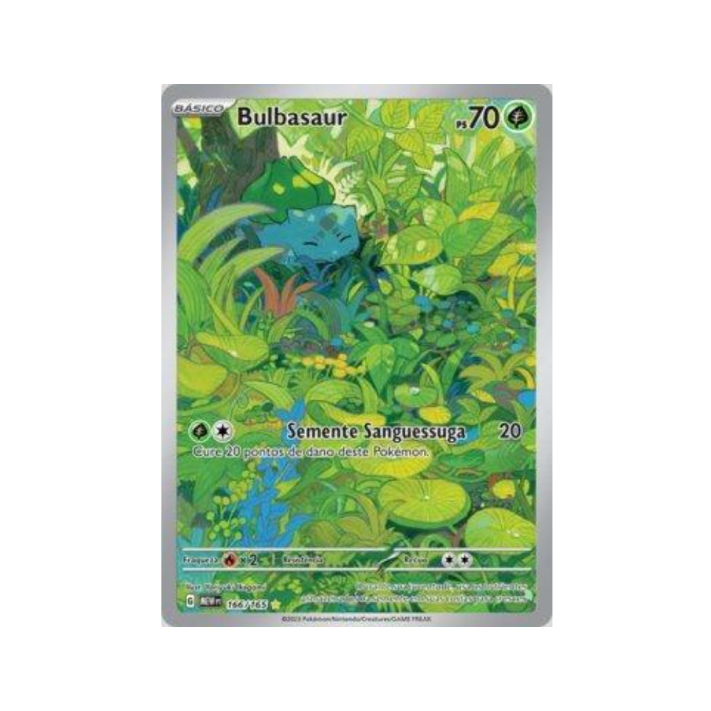 Bulbasaur 166/165 in Portuguese Mew 151 Pokémon TCG