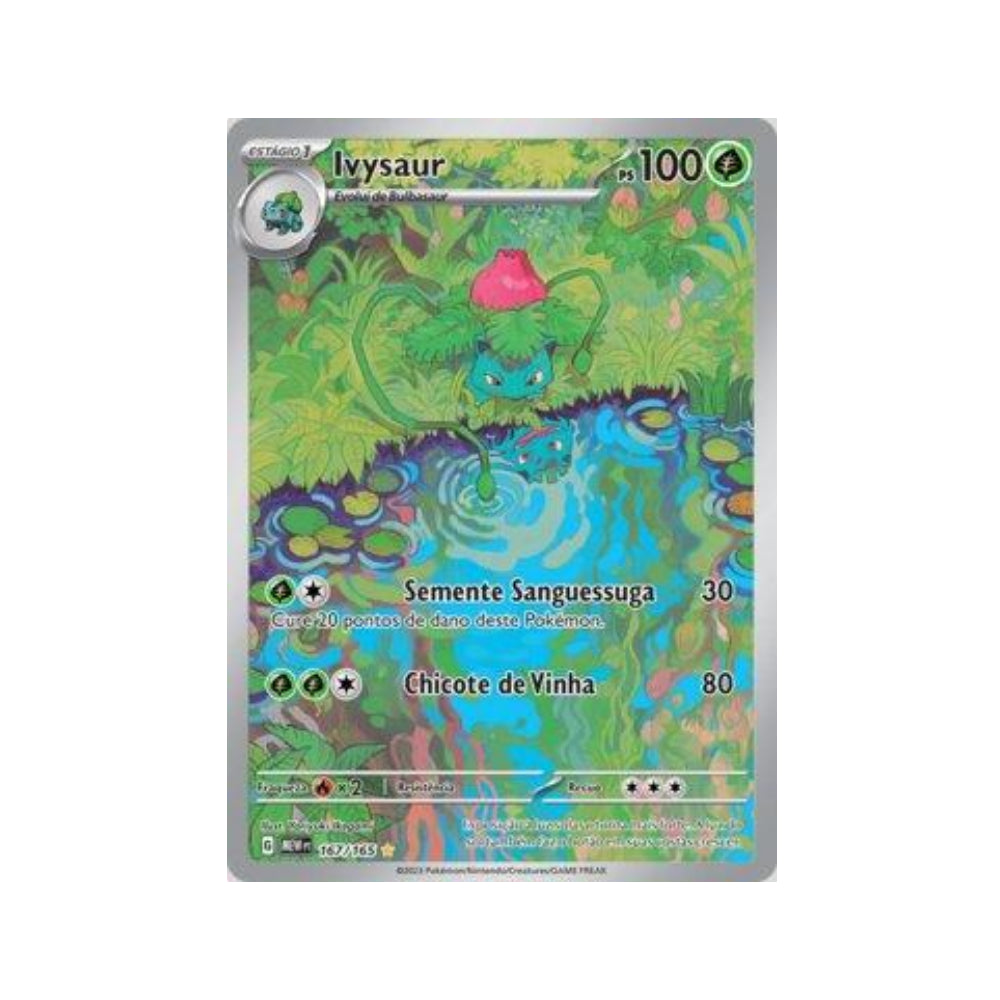 Ivysaur 167/165 in Portuguese Mew 151 Pokémon TCG