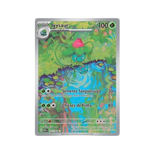 Ivysaur 167/165 in Portuguese Mew 151 Pokémon TCG