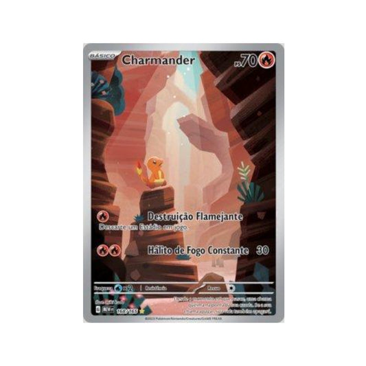 Charmander 168/165 in Portuguese Mew 151 Pokémon TCG