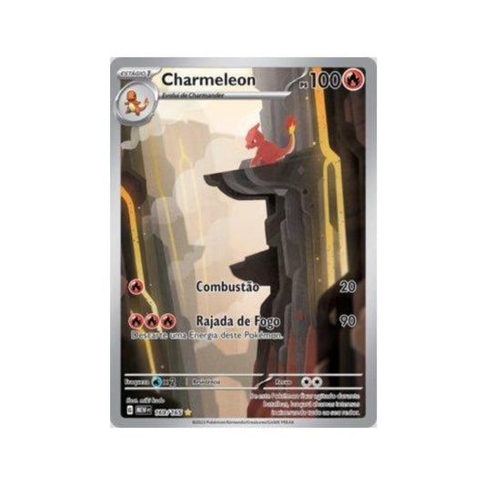 Charmeleon 169/165 in Portuguese Mew 151 Pokémon TCG