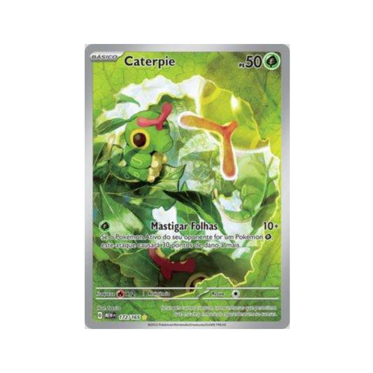 Caterpie 172/165 in Portuguese Mew 151 Pokémon TCG