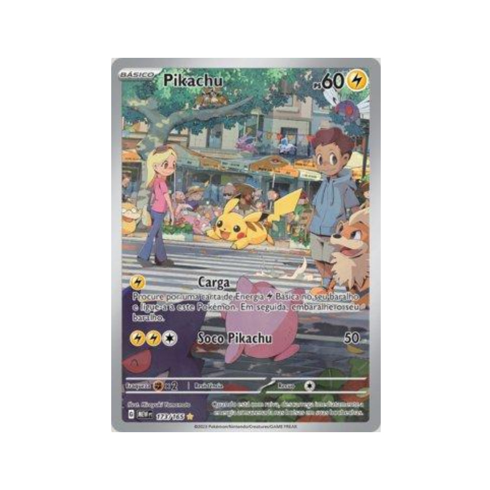 Pikachu 173/165 in Portuguese Mew 151 Pokémon TCG