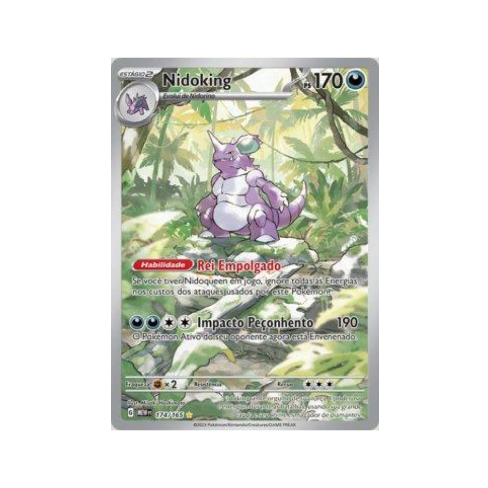 Nidoking 174/165 in Portuguese Mew 151 Pokémon TCG