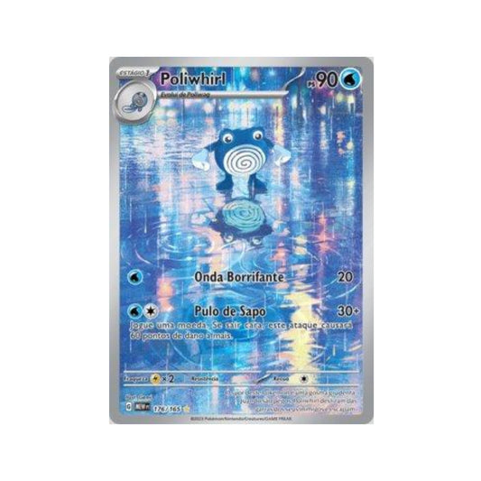 Poliwhirl 176/165 in Portuguese Mew 151 Pokémon TCG