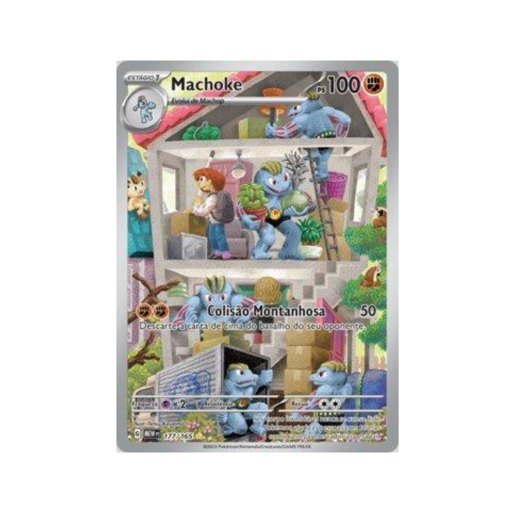 Machoke 177/165 in Portuguese Mew 151 Pokémon TCG