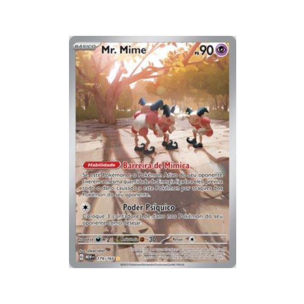 Mr. Mime 179/165 in Portuguese Mew 151 Pokémon TCG