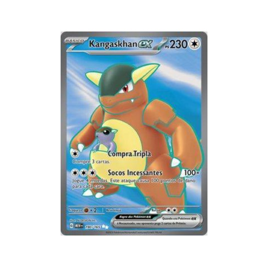 Kangaskhan ex 190/165 in Portuguese Mew 151 Pokémon TCG