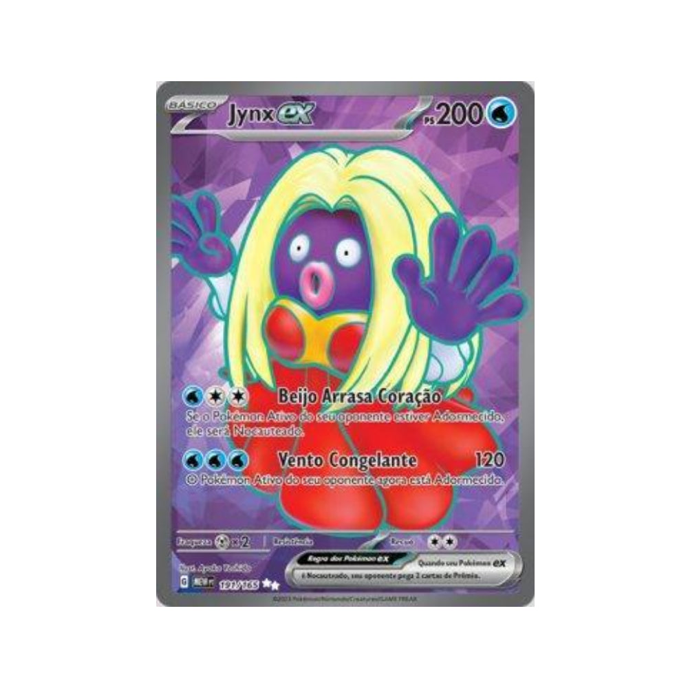 Jynx ex 191/165 in Portuguese Mew 151 Pokémon TCG