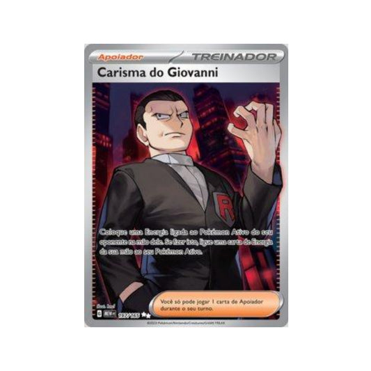 Giovanni's Charisma 197/165 in Portuguese Mew 151 Pokémon TCG