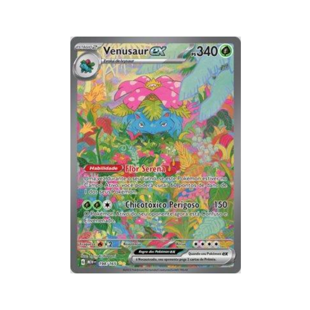 Venusaur ex 198/165 in Portuguese Mew 151 Pokémon TCG