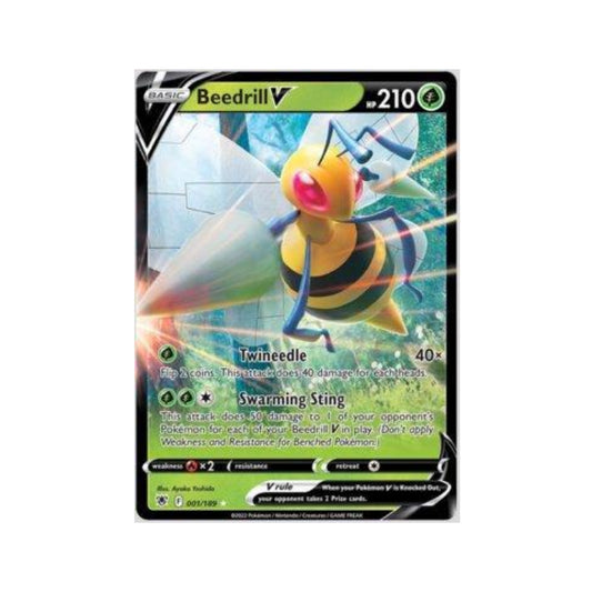 Beedrill-V 001/189 in Portuguese Astral Radiance Pokémon TCG