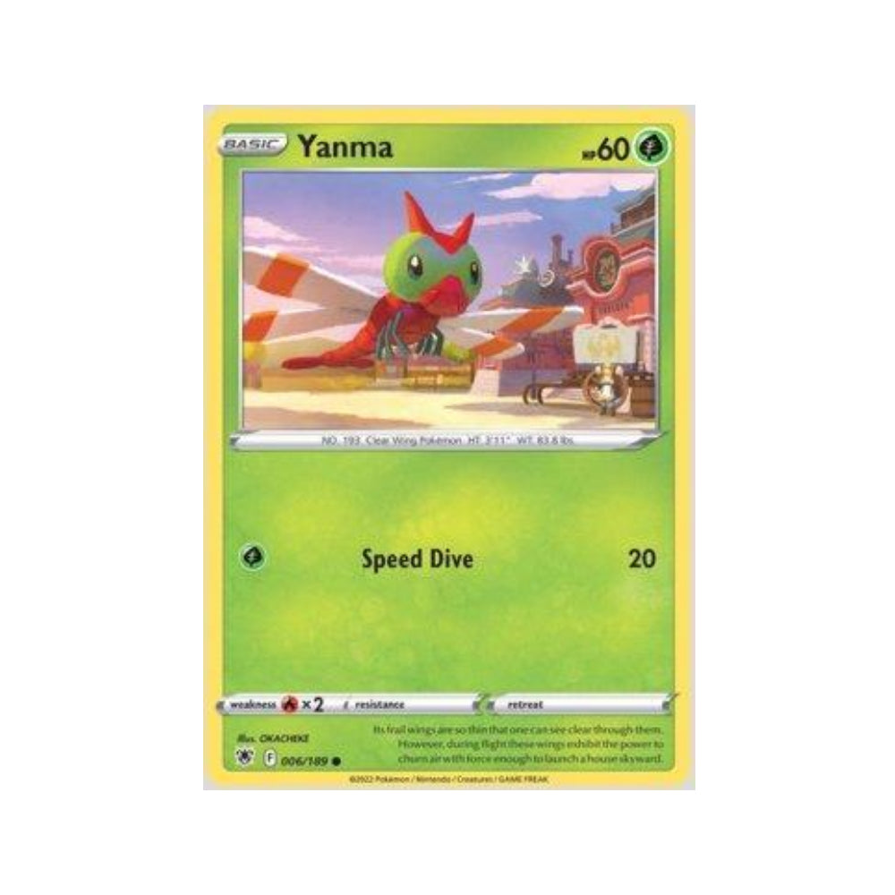 Yanma 006/189 in Portuguese Astral Radiance Pokémon TCG