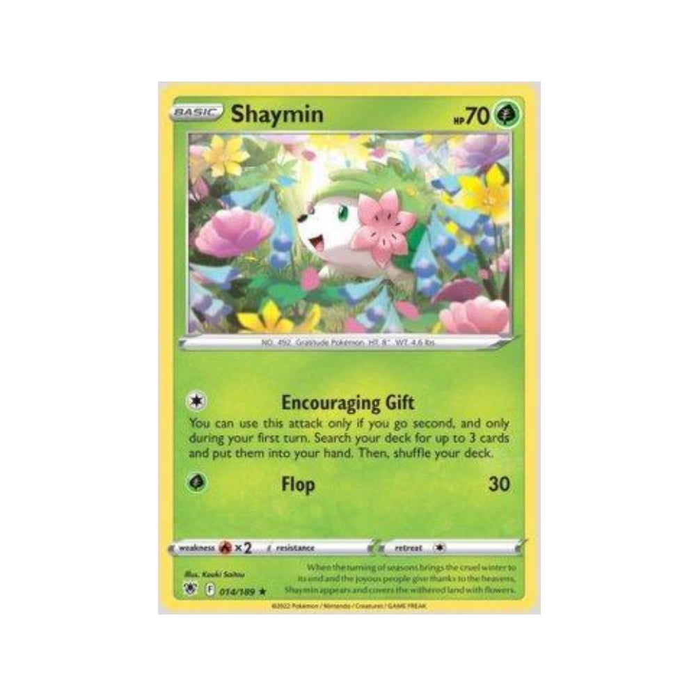 Shaymin 014/189 in Portuguese Astral Radiance Pokémon TCG