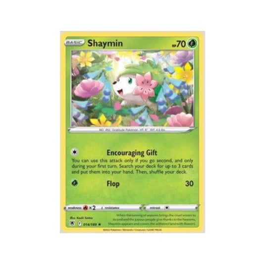 Shaymin 014/189 in Portuguese Astral Radiance Pokémon TCG