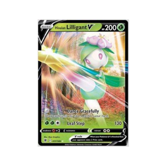 Hisuian Lilligant-V 017/189 in Portuguese Astral Radiance Pokémon TCG